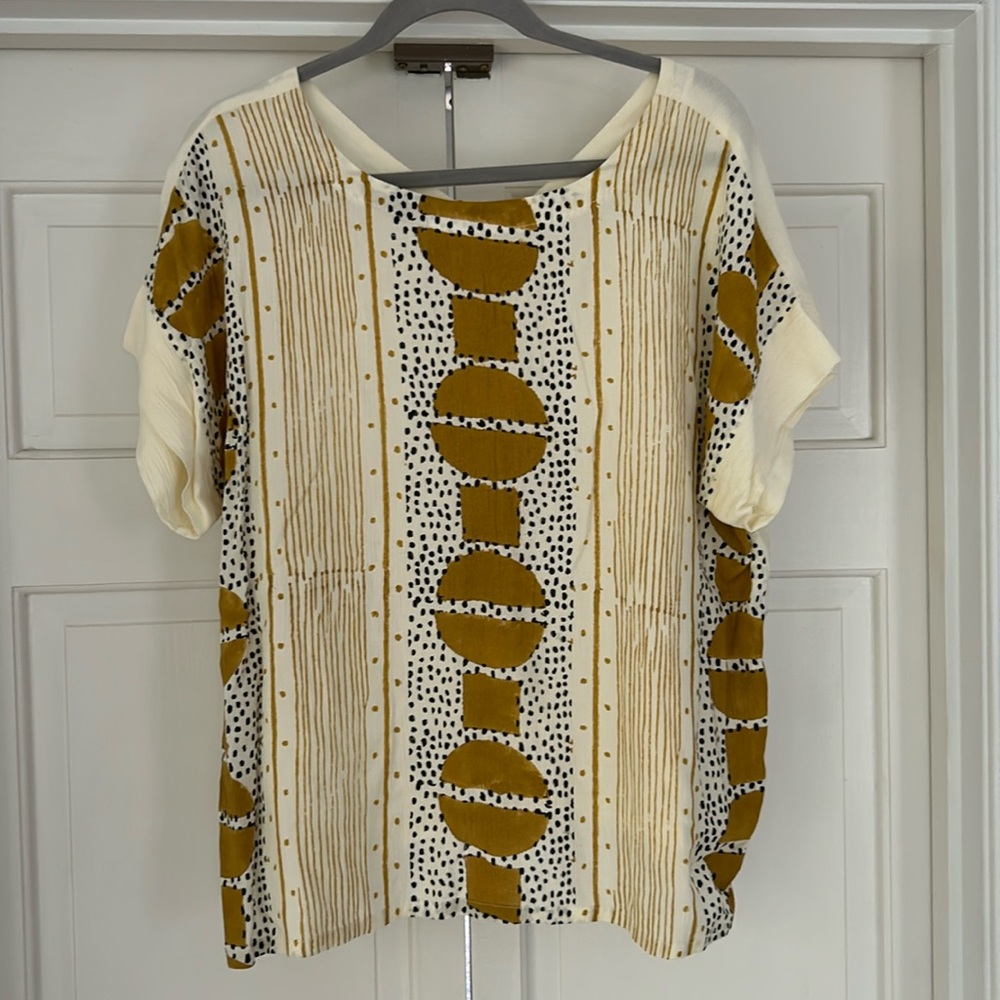 EUC Sseko Split Seam Blouse in Solstice - Size 1
